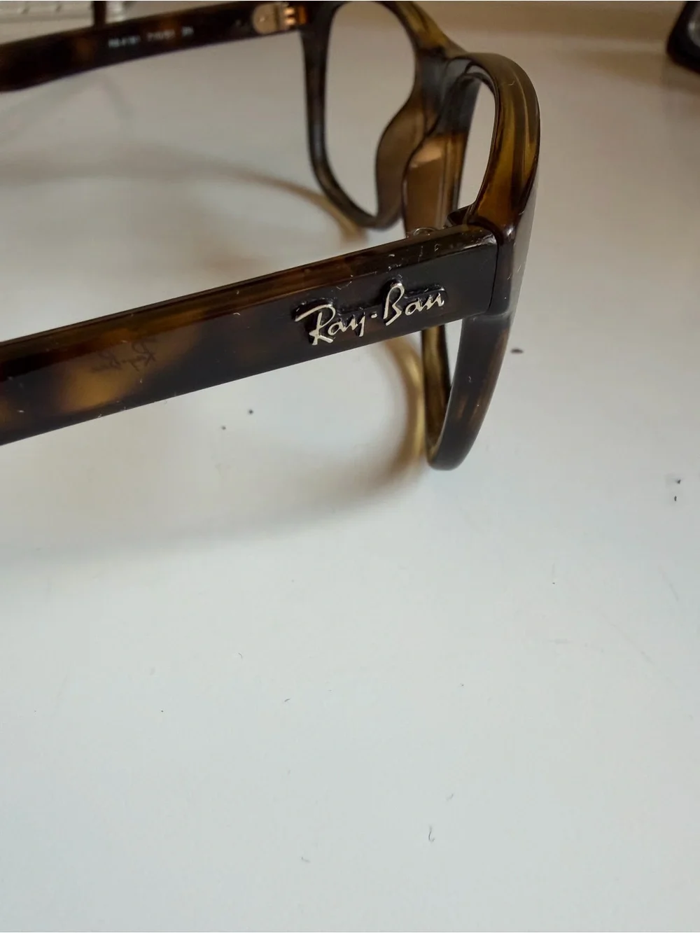 Ray-Ban rb4181 unisex Tortoiseshell Acetate Glasses - Dark Brown